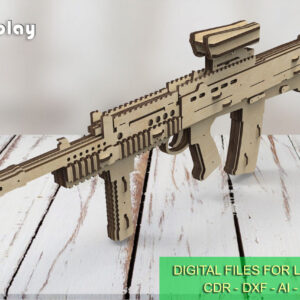 Rubber Band Gun SA80 L85A2 Assault Rifle and targets