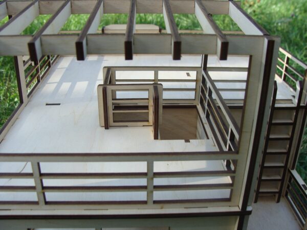 Laser Cut Dollhouse Kit - DIY 1:12 Scale Miniature House Plans - Digital Download for Glowforge & CNC - Image 9