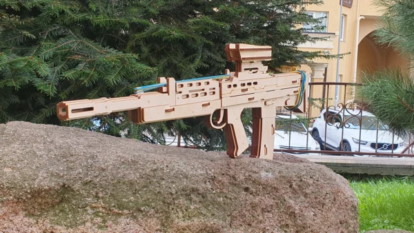 Rubber Band Gun SA80 L85A1 Assault Rifle and targets - Image 5