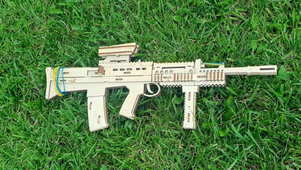 Rubber Band Gun SA80 L85A2 Assault Rifle and targets - Image 5