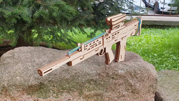Rubber Band Gun SA80 L85A1 Assault Rifle and targets - Image 4