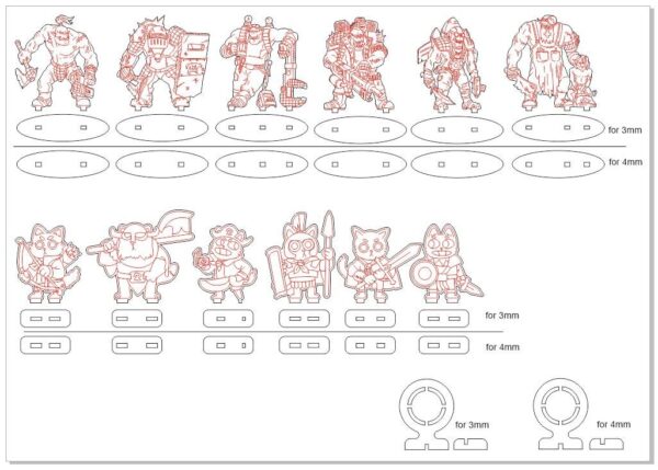Rubber band gun like AK, 2nd from 4 and targets. Laser cut files - Image 7