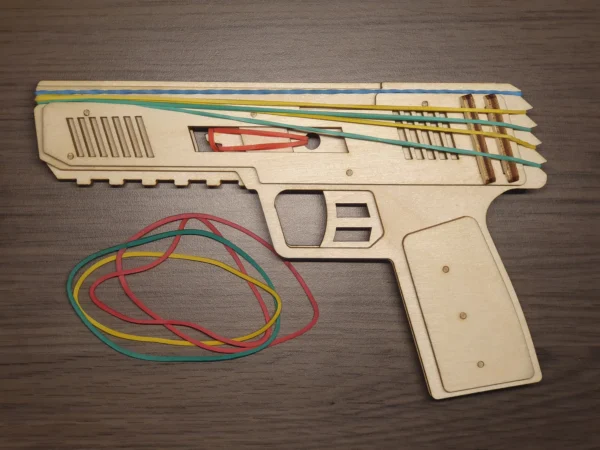 Small Rubber Band Gun 2, handmade kids toy - Image 4