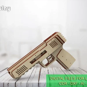 Small Rubber Band Gun 2, handmade kids toy