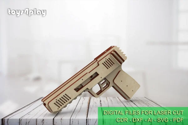 Small Rubber Band Gun 2, handmade kids toy