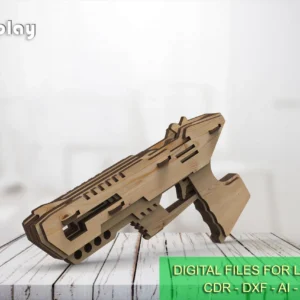 Rubber band gun kit 03, handmade kids toy and targets