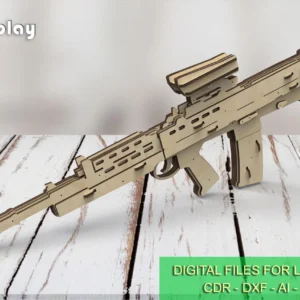 Rubber Band Gun SA80 L85A1 Assault Rifle and targets