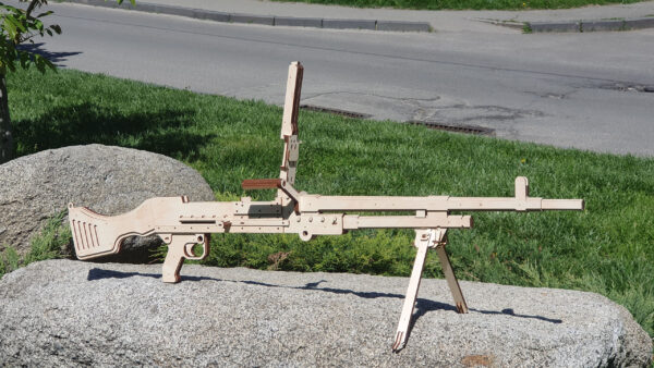 Laser Cut General Purpose Machine Gun FN MAG and targets. Laser cut files - Image 2