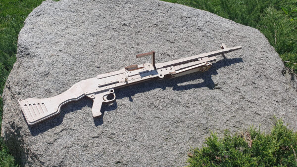 Laser Cut General Purpose Machine Gun FN MAG and targets. Laser cut files - Image 5