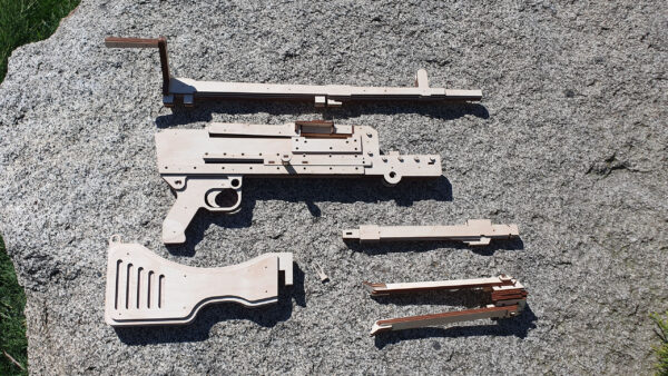 Laser Cut General Purpose Machine Gun FN MAG and targets. Laser cut files - Image 6