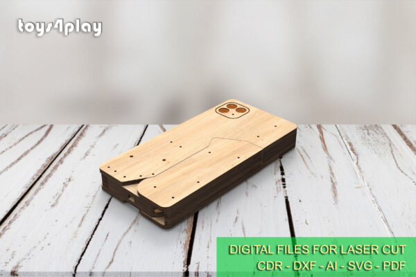 Rubber band phone gun and targets. Laser cut files - Image 7
