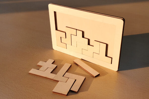 Educational Toys Pentamino, Brain Teaser, Geometric Puzzle, Laser Cut File - Image 2