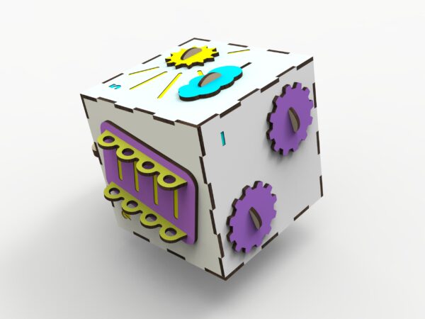Toys Busy Cube Pattern - Laser Cut File for Creative Makers, DIY busy cube - Image 5
