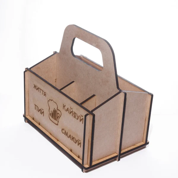 Beer Lover's Dream: Laser Cut Beer Bottle Holder (6 Bottle Capacity) - Digital Files - Image 5
