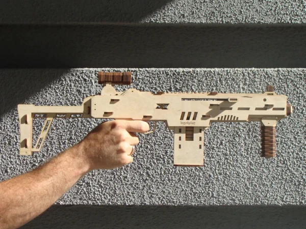 Toy wooden gun kit and targets. Laser cut files - Image 3