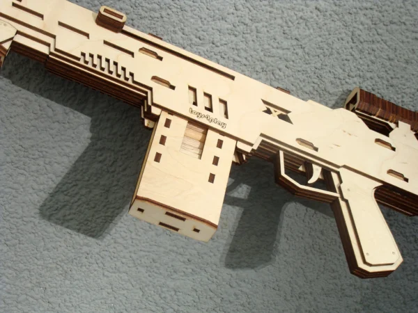 Toy wooden gun kit and targets. Laser cut files - Image 5