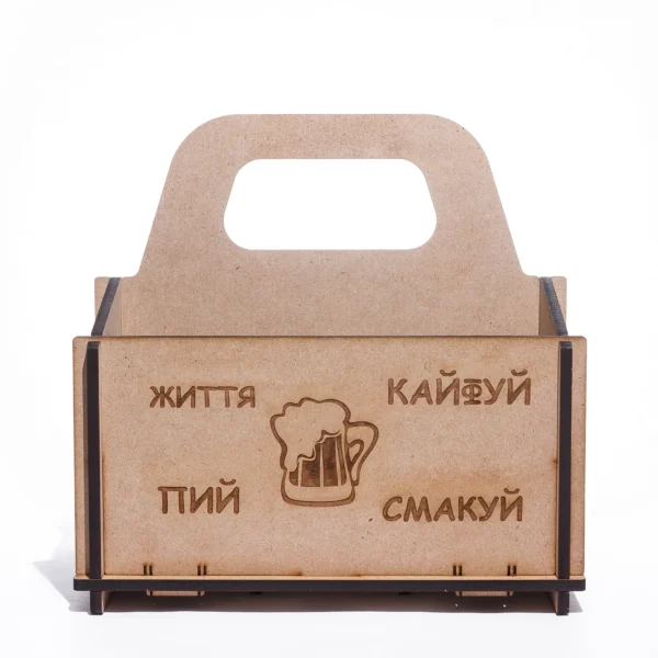 Beer Lover's Dream: Laser Cut Beer Bottle Holder (6 Bottle Capacity) - Digital Files - Image 4