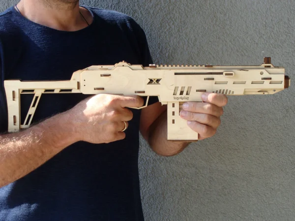Toy wooden gun kit and targets. Laser cut files - Image 4