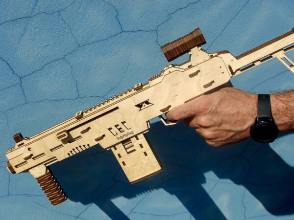 Toy wooden gun kit and targets. Laser cut files - Image 2