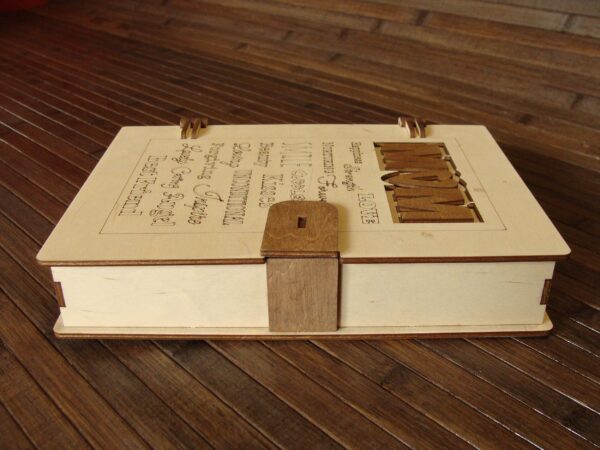 Mothers day gift box like a book box for best accompany gifts! Laser Cut Files - Image 5