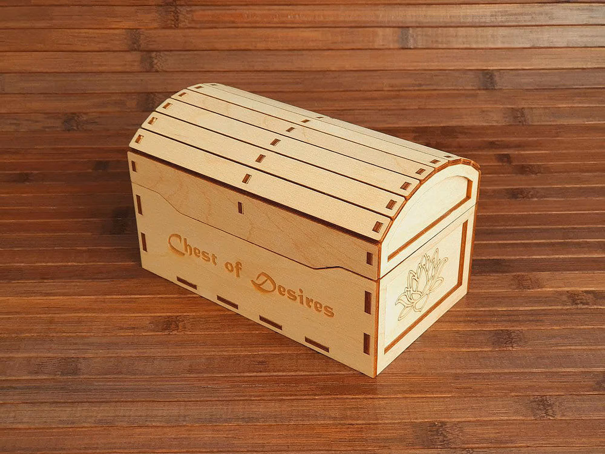 Treasure Chest & Gift Box SVG Files - Perfect for Laser Cutting, Includes 2 Sizes - Image 7