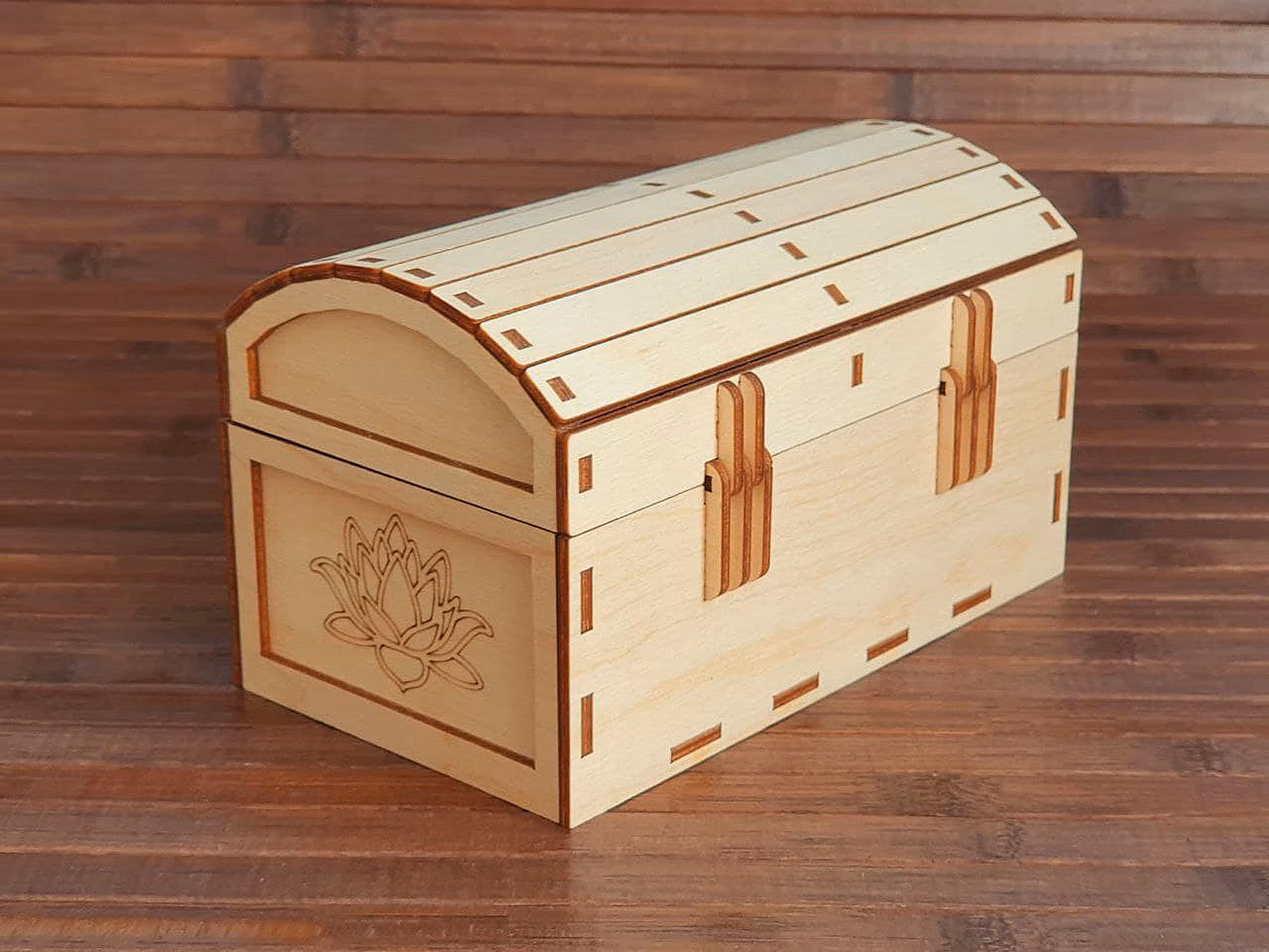 Treasure Chest & Gift Box SVG Files - Perfect for Laser Cutting, Includes 2 Sizes - Image 5