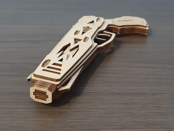 Rubber band gun cosmo style and targets. Laser cut files - Image 4