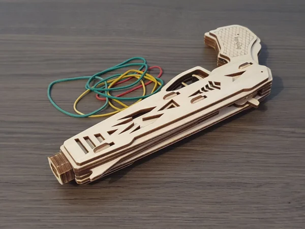 Rubber band gun cosmo style and targets. Laser cut files - Image 3