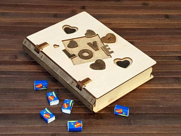 Valentines day book box for a loved one! Laser Cut Files for DIY Crafts - Image 3
