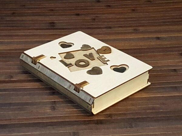 Valentines day book box for a loved one! Laser Cut Files for DIY Crafts