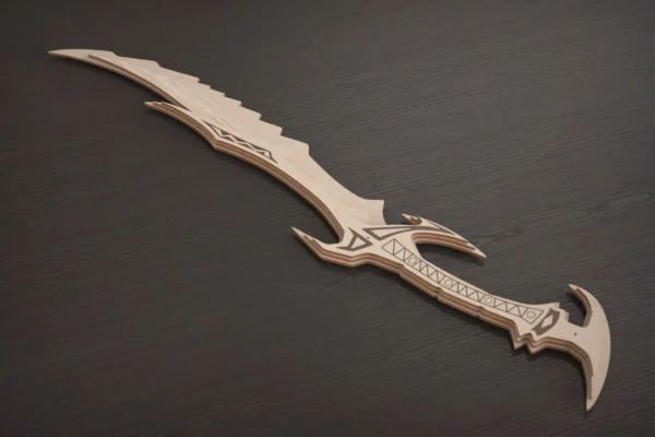 Digital Files Daedric Sword, Skyrim Weapon, Cosplay. Laser cut files - Image 5