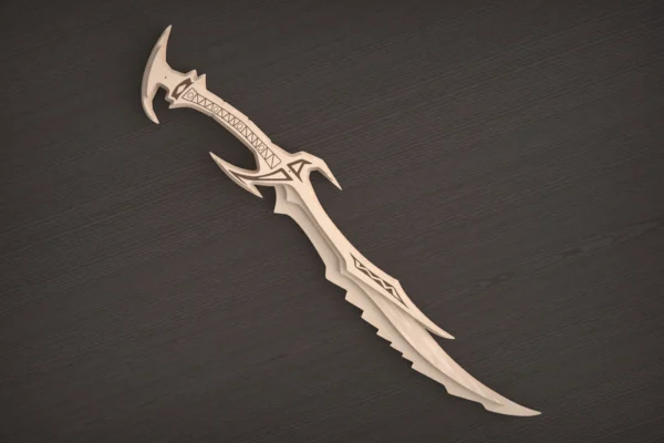 Digital Files Daedric Sword, Skyrim Weapon, Cosplay. Laser cut files - Image 4
