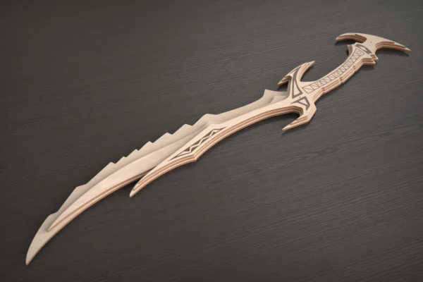 Digital Files Daedric Sword, Skyrim Weapon, Cosplay. Laser cut files - Image 3