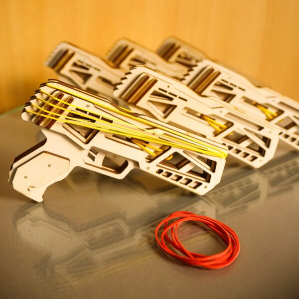 Small simple rubber band gun and targets. Laser cut files - Image 6