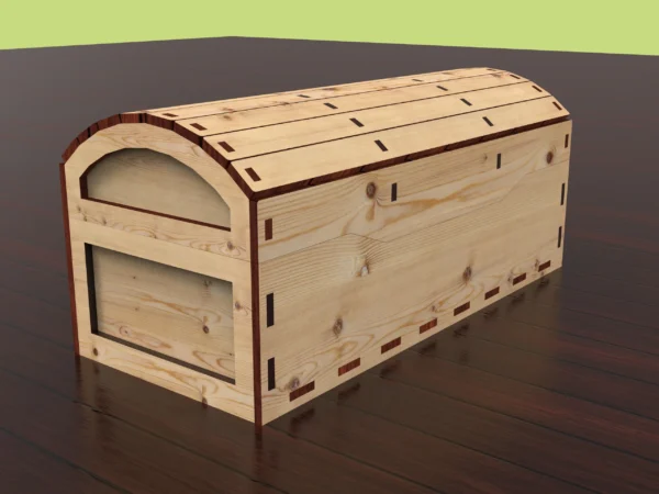 Big Chest of Desires, 3 sizes, box svg, 3mm, 5mm, 6mm, laser cut files, Gift box, Digital product - Image 8