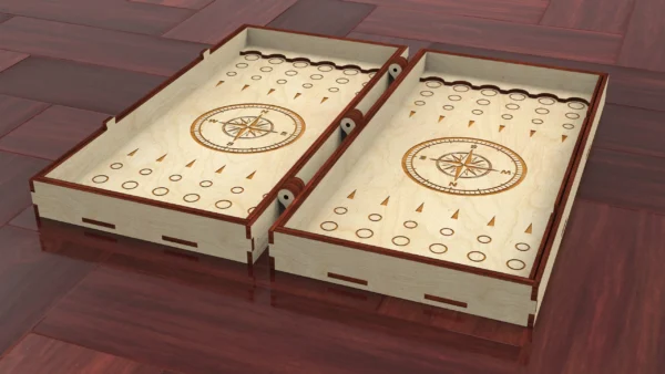 Backgammon set, board game, table game, 3 sizes, laser cut files, Digital product - Image 6