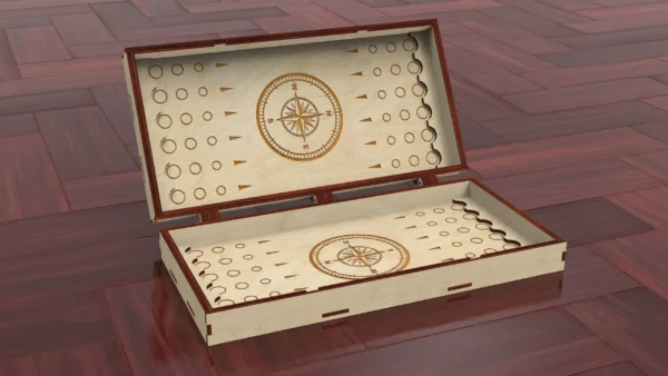 Backgammon set, board game, table game, 3 sizes, laser cut files, Digital product - Image 8