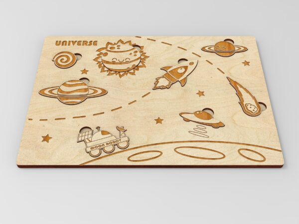 puzzle for kids wooden puzzle solar system montessori puzzle baby shower gift montessori toys 1st birthday personalized puzzle custom name puzzle wooden toy personalized gifts child wooden toys montessori baby toys