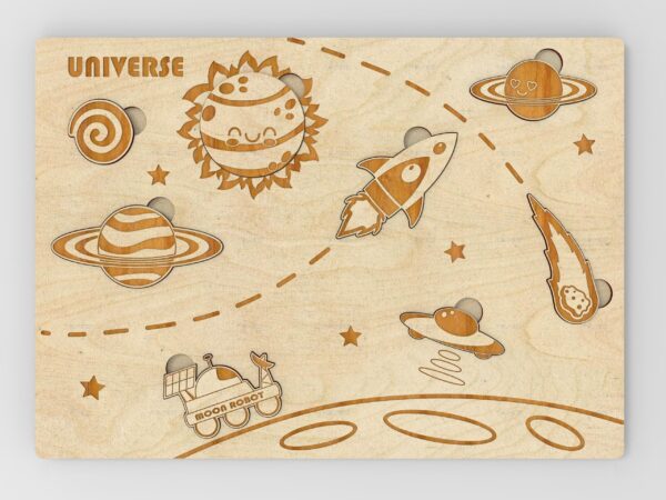 puzzle for kids wooden puzzle solar system montessori puzzle baby shower gift montessori toys 1st birthday personalized puzzle custom name puzzle wooden toy personalized gifts child wooden toys montessori baby toys