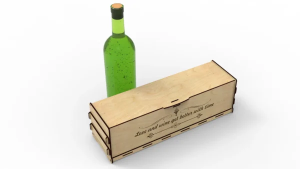 Custom Wine & Whiskey Box: Laser Cut Plans for 0.75L Bottle - Digital Files Included - Image 7