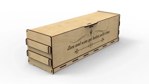 Custom Wine & Whiskey Box: Laser Cut Plans for 0.75L Bottle - Digital Files Included - Image 6
