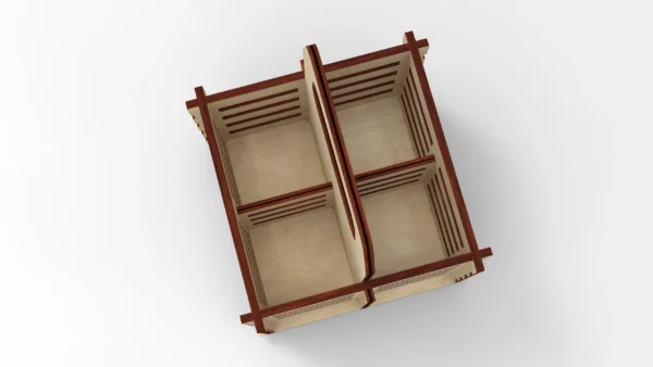 Beer Lover's Dream: Laser Cut Bottle Holder (4 Bottle Capacity) - Digital Files - Image 6
