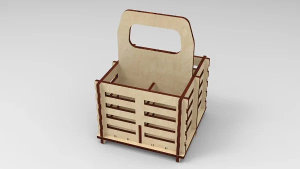 Beer Lover's Dream: Laser Cut Bottle Holder (4 Bottle Capacity) - Digital Files - Image 5