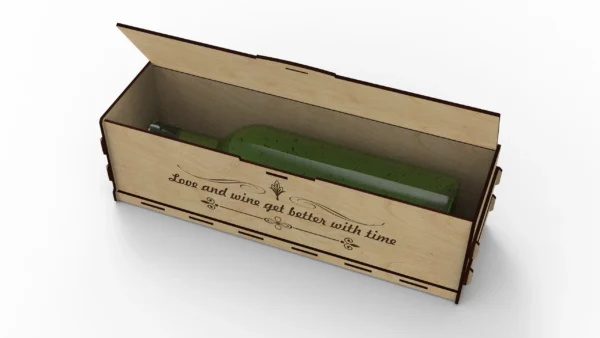 Custom Wine & Whiskey Box: Laser Cut Plans for 0.75L Bottle - Digital Files Included - Image 5