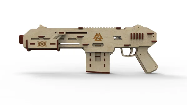 Rubber band-powered shotgun and targets. Laser cut files - Image 4