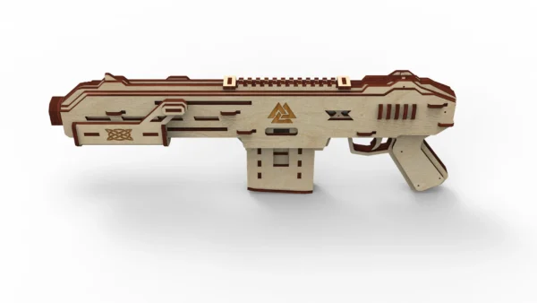 Rubber band-powered shotgun and targets. Laser cut files - Image 3