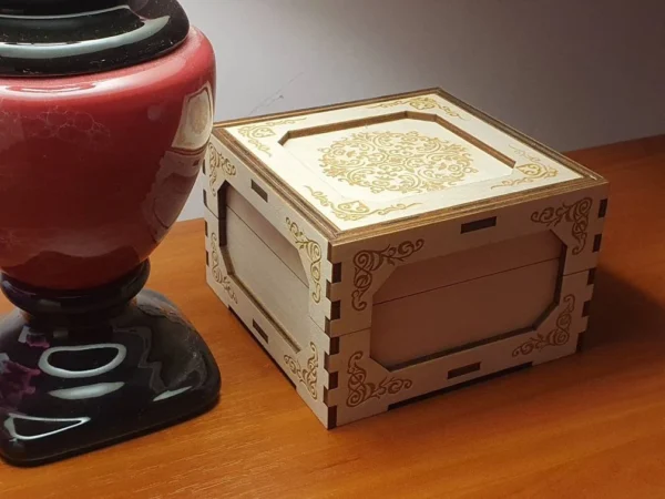 Keepsake box, memories box, gift box laser file, laser cut files, Gift box, Digital product - Image 8
