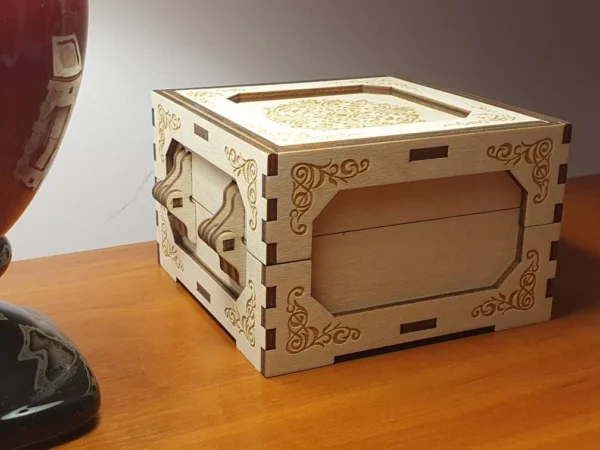 Keepsake box, memories box, gift box laser file, laser cut files, Gift box, Digital product - Image 7