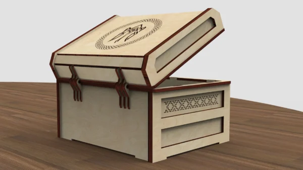 Wood Jewelry Gift Box Laser File: Deck Box Digital Files for Crafting Enthusiasts - Image 7