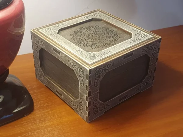 Keepsake box, memories box, gift box laser file, laser cut files, Gift box, Digital product - Image 3